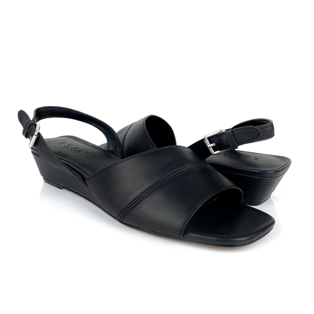 1. State Women's Nai Slingback Wedge Sandals Black Size 9.5